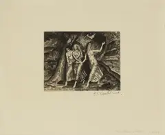 Untitled by Gerald Brockhurst, both signed 'G. L. Brockhurst' in pencil l.r. plates 10 x 12.5 and 12.5 x 15cm, sold Jul 2025