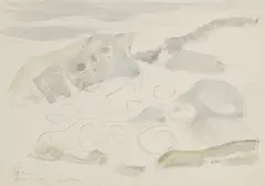 Untitled by Paul Nash, pencil and watercolour 18 x 26cm, sold Jul 2025