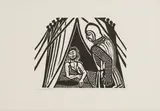 Edward Bawden, Untitled, that we were in the field again'' (MG.144) linocut