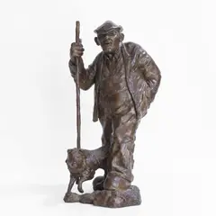 Austin Moseley, Untitled, 'By Your Side' bronze with brown patination