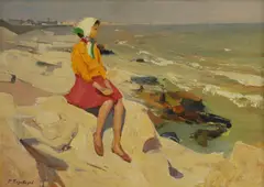 Roman Podobedov, Untitled, oil on canvas board 49 x 69cm