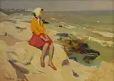 Roman Podobedov, Untitled, oil on canvas board 49 x 69cm