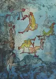 Roberto Matta, Untitled, 1971 etching and aquatint in colours