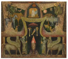 Untitled by Naval J Jijina, oil on canvas 88 x 102cm, sold Jul 2025