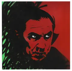 Untitled by Pure Evil, mixed media on canvas 75 x 75cm, sold Jul 2025