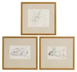 Andrew Haslen, Untitled, pencil 24 x 29cm and smaller (3)