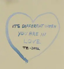 Untitled by Tracey Emin, 'Its Different When You Are in Love' offset lithograph in colours, sold Jul 2025