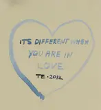 Tracey Emin, Untitled, 'Its Different When You Are in Love' offset lithograph in colours