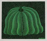 Yayoi Kusama, Untitled, 'Pumpkin' (green) lithograph in colours