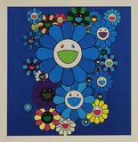 Untitled by Takashi Murakami, 'Blue Velvet and Rose Velvet' lithograph in colours, sold Jul 2025