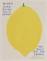 Untitled by David Shrigley, 2021 offset lithograph in colours, sold Jul 2025