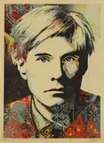 Untitled by Shepard Fairey, based on a 1982 photograph of Andy Warhol by Karen Bystedt, sold Jul 2025