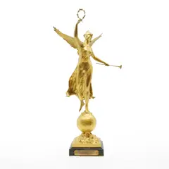 Paul Ducuing, Untitled, a gilt bronze winged figure