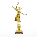 Paul Ducuing, Untitled, a gilt bronze winged figure
