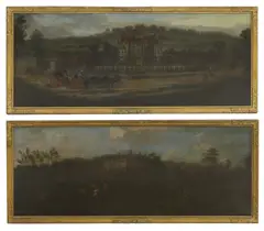 Untitled by Peter Tillemans, oil on canvas 47 x 116.5cm (2) Hall Place, sold May 2025