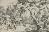 Marco Ricci, Untitled, 'L'apparizione dell'orso' etching