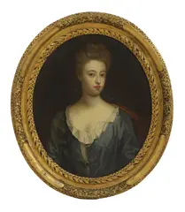 Untitled by Godfrey Kneller, in a blue dress oil on canvas, sold May 2025