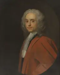 Joseph Highmore, Untitled, in a red cloak oil on canvas