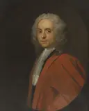 Joseph Highmore, Untitled, in a red cloak oil on canvas