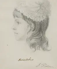 John Flaxman Jr., Untitled, pencil 18.5 x 15cm Provenance: Edward Croft-Murray