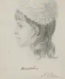 John Flaxman Jr., Untitled, pencil 18.5 x 15cm Provenance: Edward Croft-Murray