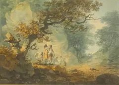 William Payne, Untitled, watercolour 12.5 x 16.5cm
