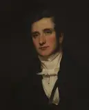 Francis Grant, Untitled, in a black coat oil on canvas 56 x 46cm