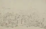 Thomas Rowlandson, Untitled, The picnic pen and brown ink over pencil 14 x 22cm Provenance: With Sabin Galleries Ltd.
