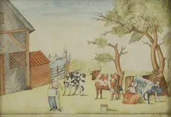 William Stocks, Untitled, watercolour 15.5 x 23cm Provenance: The collection of David and Sandy Fuller.