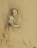 John Linnell, Untitled, coloured pencil and watercolour 55 x 40cm