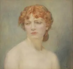 Untitled by Jessie M Silvester, watercolour 41 x 43cm, sold May 2025