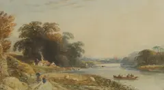 Untitled by John Varley, watercolour 13 x 21.5cm, sold May 2025
