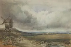 David Cox Snr., Untitled, watercolour heightened with white 35.5 x 51.5cm