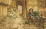 Edgar Bundy, Untitled, watercolour 34 x 52cm