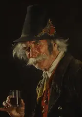 Carl Kronberger, Untitled, oil on panel 18 x 13cm