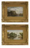Alfred Augustus Glendening, Jr., Untitled, oil on canvas laid down on panel 15 x 25cm (2)