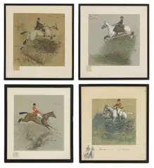 called 'Snaffles' Charles Johnson Payne, Untitled, Nasty Steeplechasing Beggar' each signed 'Snaffles' in pencil beneath (4)
