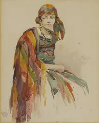 Untitled by William Russell Flint, watercolour over pencil 28 x 22cm, sold May 2025