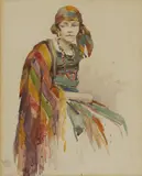 William Russell Flint, Untitled, watercolour over pencil 28 x 22cm