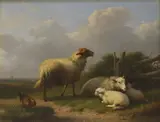 Eugène Verboeckhoven, Untitled, oil on panel 18 x 23cm Provenance: With Frost & Reed