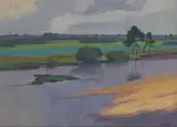 Viktor Templin, Untitled, oil on board 50 x 68cm