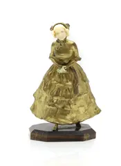 Georges Van der Straeten, Untitled, a gilt bronze and ivory figure