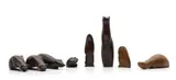 John Fox, Untitled, a group of seven carved animals