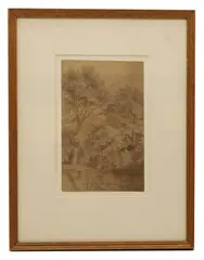 Joseph Powell, Untitled, pencil and sepia wash