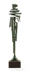 Sean Crampton, Untitled, a patinated bronze figure 56cm high