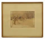 Paul Edouard Rischgitz, Untitled, watercolour 17 x 26cm