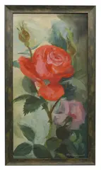 Olga Lehmann, Untitled, oil on board