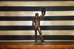 Emile Guillemin, Untitled, a bronze figure of a gladiator