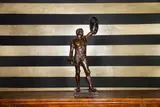 Emile Guillemin, Untitled, a bronze figure of a gladiator