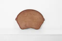 Robert 'Mouseman' Thompson, Untitled, of kidney-shaped form with carved mouse handles
